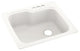 Swan 25x22x9 Solid Surface Kitchen Sink, 3-Hole, Tahiti Ivory