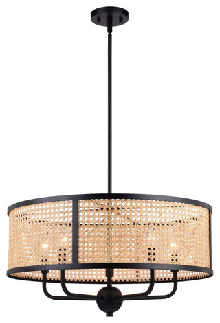 Berens Five Light Pendant in Matte Black