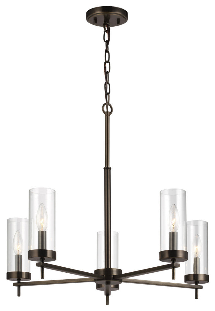 Zire 5-Light Chandelier, Brushed Oil Rubbed Bronze