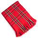 Plaid Design Throw, Red