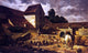 Charles Emile Jacque A Farmyard, 18"x27" Wall Decal