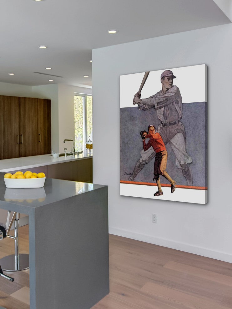 "Shadow Batter" Painting Print on Canvas by John E. Sheridan