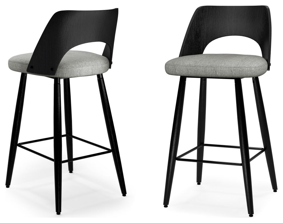 Callie Counter Height stool, Set of 2, Grey