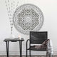 Mandala Stencil Kashmir, Trendy, Easy Wall Stencils For DIY Home Decor, 18"