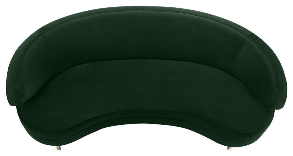 Baila Green Velvet Sofa - Green