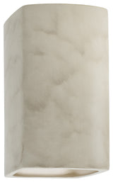 Ambiance, Small Rectangle, Open Top & Bottom Wall Sconce, E26, Incandescent, Antique Patina