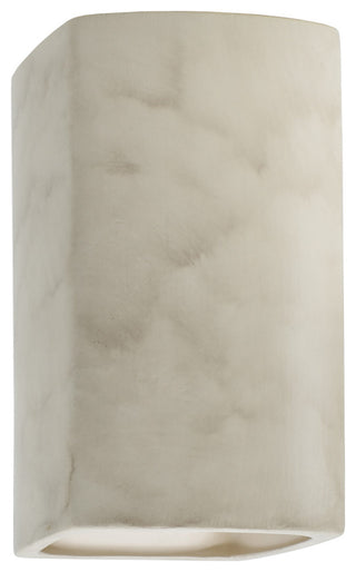 Ambiance, Small Rectangle, Open Top & Bottom Wall Sconce, E26, Incandescent, Antique Patina