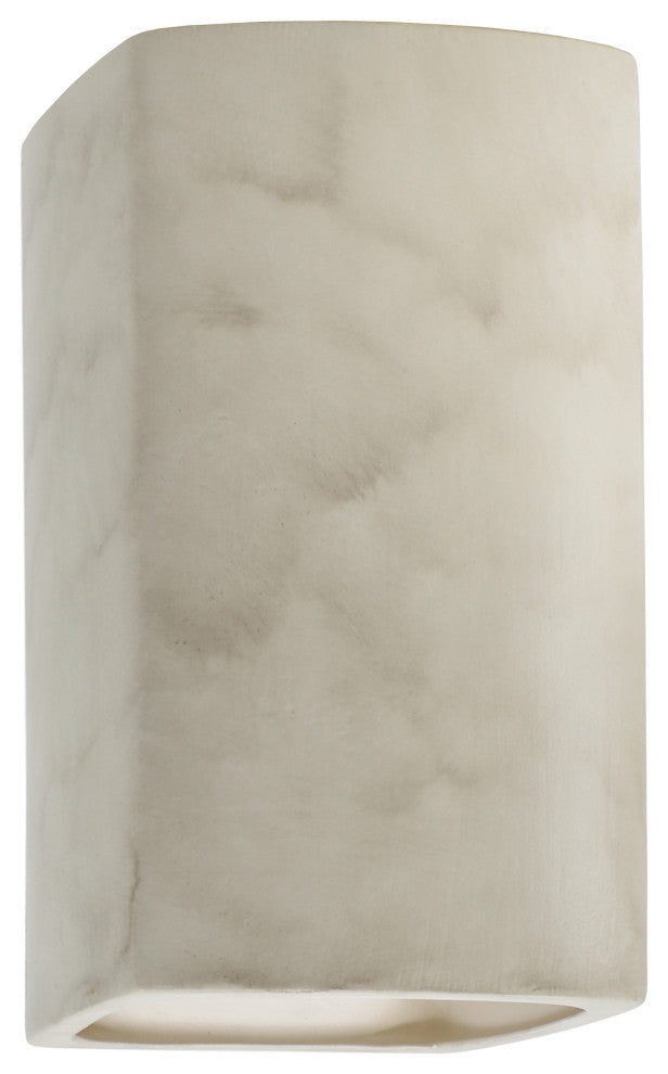 Ambiance, Small Rectangle, Open Top & Bottom Wall Sconce, E26, Incandescent, Antique Patina