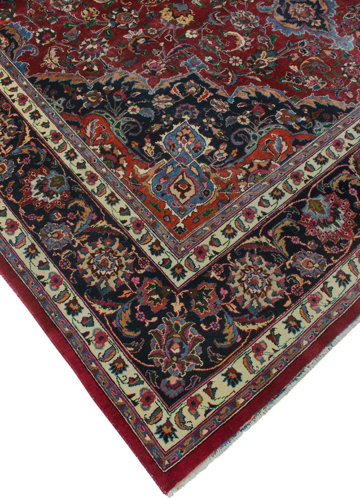 Vintage Distressed Wynter Burgundy Rug 9'9"x13'0"