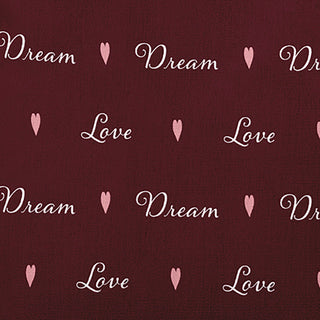 Love Dream Decorative Throw Pillow, Burgandy, 14"x20"
