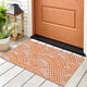 Indoor/Outdoor Seabreeze SZ7 Salmon Machine Washable 1'8" x 2'6" Rug