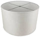 Classic Drum Smooth Linen Lamp Shade, Oatmeal, 16"