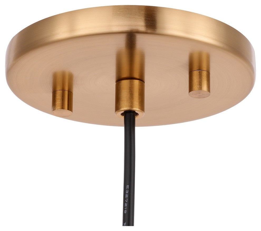 Woodbridge Lighting Elise Pendants, Brass, Mini-Pendant, Mercury Crystal Ball, H