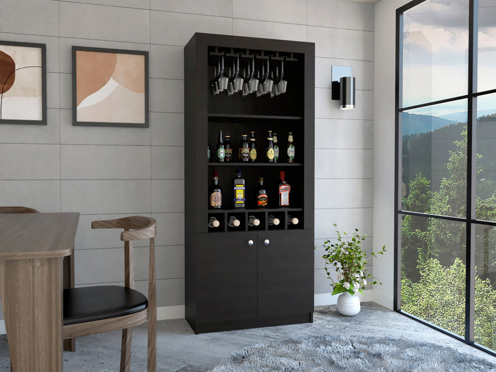 New York Bar Cabinet, Black