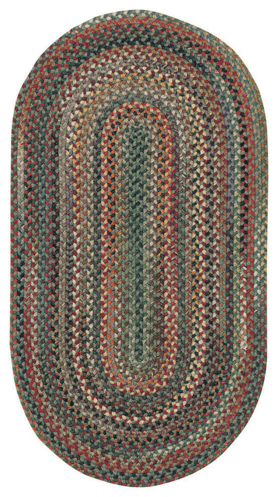 Capel Sherwood Forest Pine Wood 0980_225 Braided Rugs - 24" X 8' Runner Runner