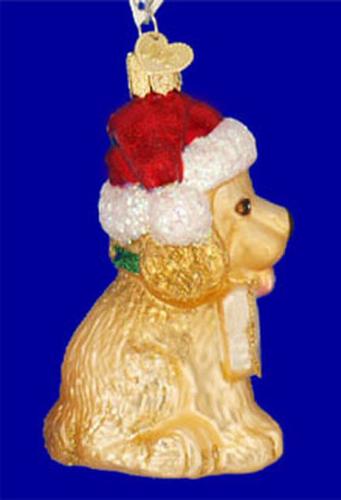 Old World Christmas 12133 Jolly Pup Blown Glass Ornament