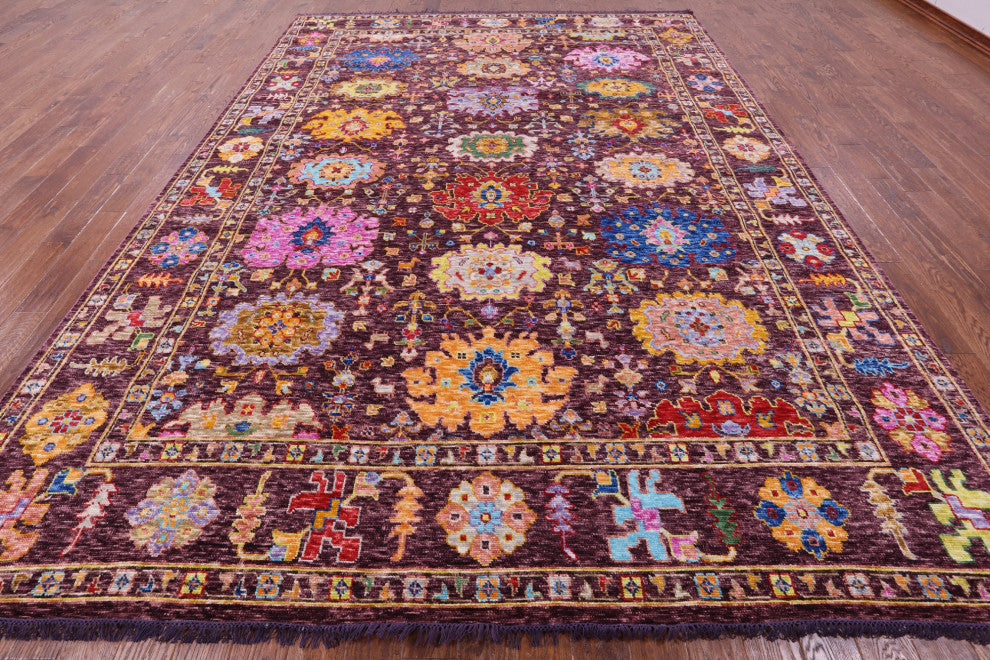 Turkish Oushak Hand-Knotted Wool Rug 9' 10" X 13' 7" - Q16101