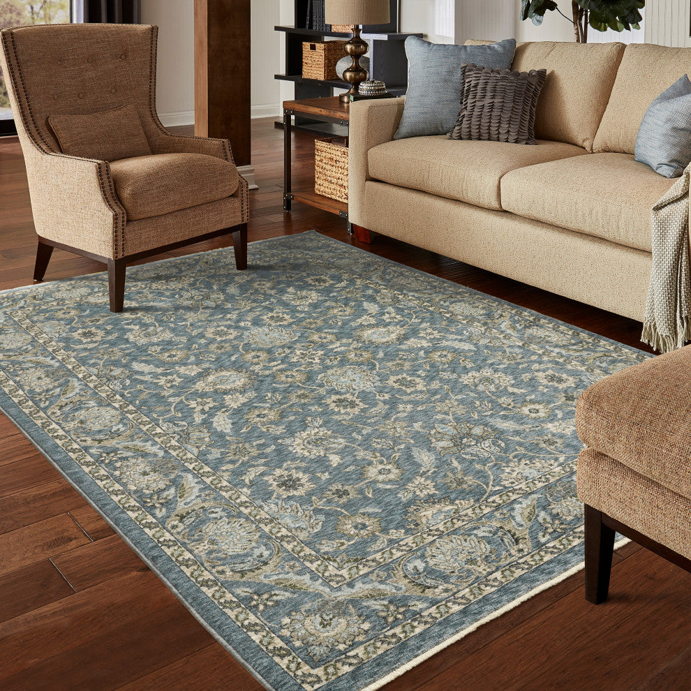 Oriental Weavers Aberdeen 070H1 Floral Rug, Blue, 7'10"x10'10"