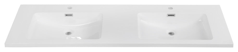 59" Solid Surface Resin Streamline K-1203-DBL-59 Vanity Top