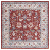 Safavieh Lauren Ralph Lauren Collection LRL1400 Rug, Red/Ivory Blue, 6'7" Square