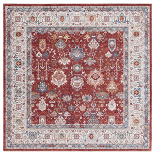 Safavieh Lauren Ralph Lauren Collection LRL1400 Rug, Red/Ivory Blue, 6'7" Square