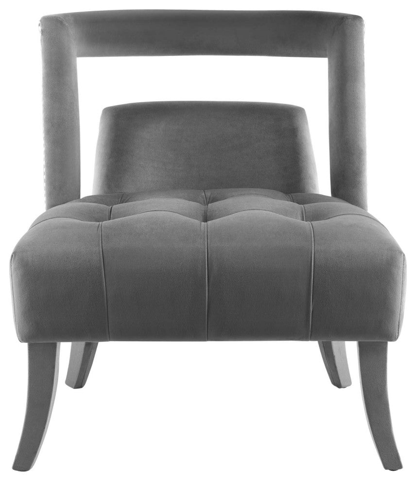 Honor Armchair Performance Velvet Set of 2-Gray