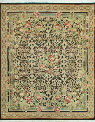 Pak-Persian Dantina Black/Light Brown Rug, 7'10x10'4