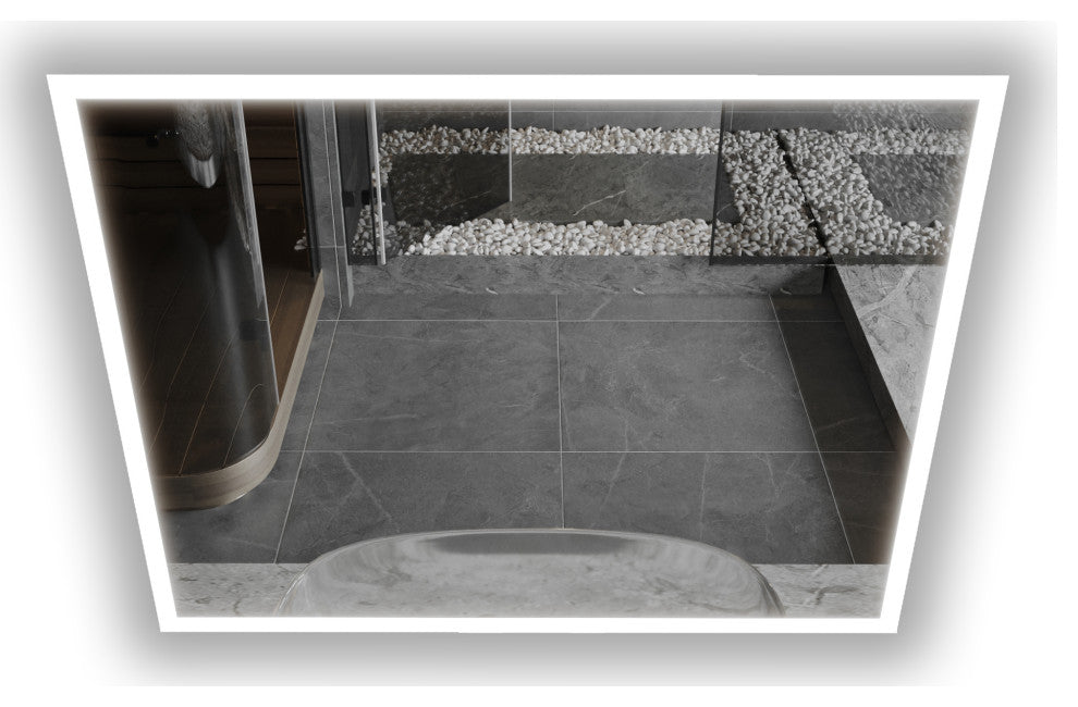 Gabriella Modern LED Bathroom Vanity Mirror, 30"x24"