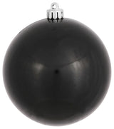Vickerman N591517DCV 6" Black Candy Ball Ornament