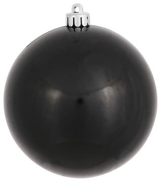 Vickerman N591517DCV 6" Black Candy Ball Ornament