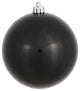 Vickerman N591517DCV 6" Black Candy Ball Ornament