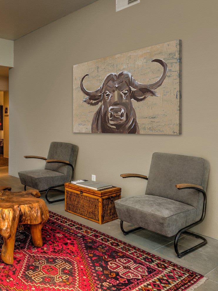 "No Bull" Painting Print on Wrapped Canvas, 60"x40"