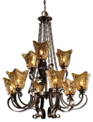 Uttermost Vetraio 9-Light Chandelier Oil Rubbed Bronze