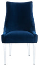 Safavieh De Luca Acrylic Leg Dining Chair Navy
