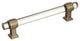Amerock  128 mm Glacio Cabinet Pull - Clear, Black Bronze