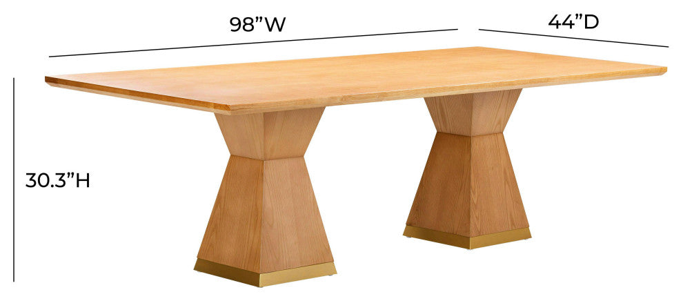 Nolan Natural Wood Dining Table