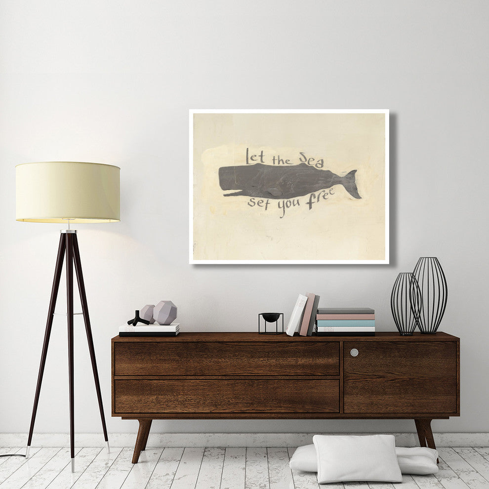"Whale Element Words v1" Digital Paper Print by Avery Tillmon, 50"x38"