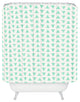 Allyson Johnson Minty Triangles Shower Curtain