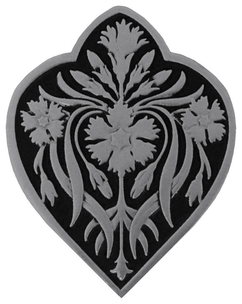 Dianthus Knob Antique Brass, Brilliant Pewter