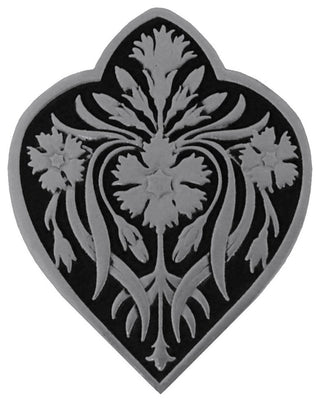 Dianthus Knob Antique Brass, Brilliant Pewter