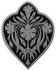 Dianthus Knob Antique Brass, Brilliant Pewter