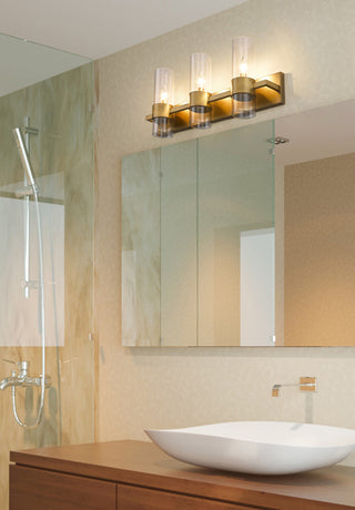 Zlite 343-3V-RB 3-Light Vanity, Clear