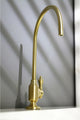 Kingston Brass Single-Handle Water Filtration Faucet, Brushed Brass