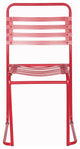Montes Stackable Outdoor Dining Chair, Frosted Red (Set of 4)