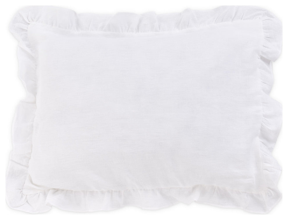 Cherry Hill 6-Piece Queen Linen Duvet Set - White