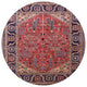 Ahgly Company Indoor Round Mid-Century Modern Area Rugs, 8' Round