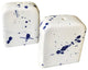 Blue and White Splatter Ceramic Salt And Pepper Shakers By Kauri Design