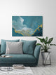"Blue Mountain Horizon" Painting Print on Wrapped Canvas, 60"x40"