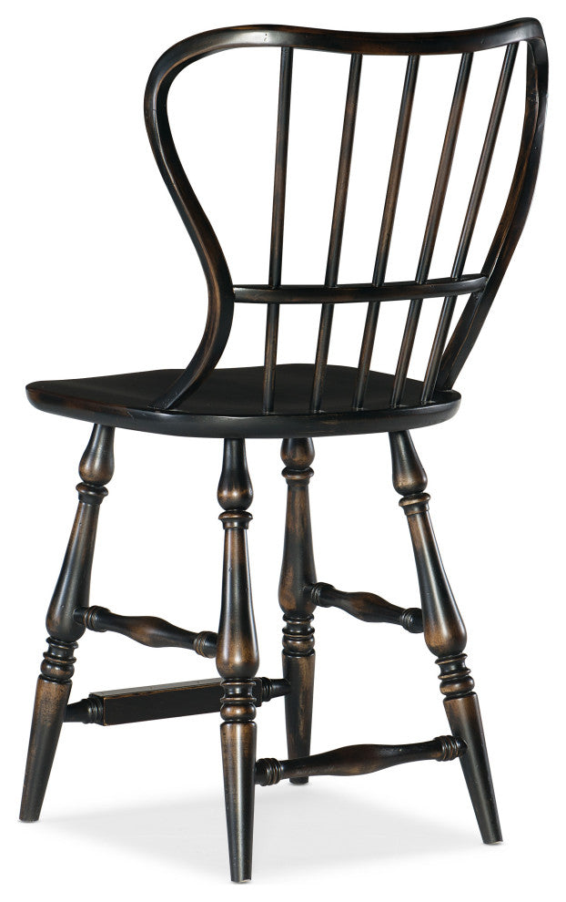 Ciao Bella Spindle Back Counter Stool, Black