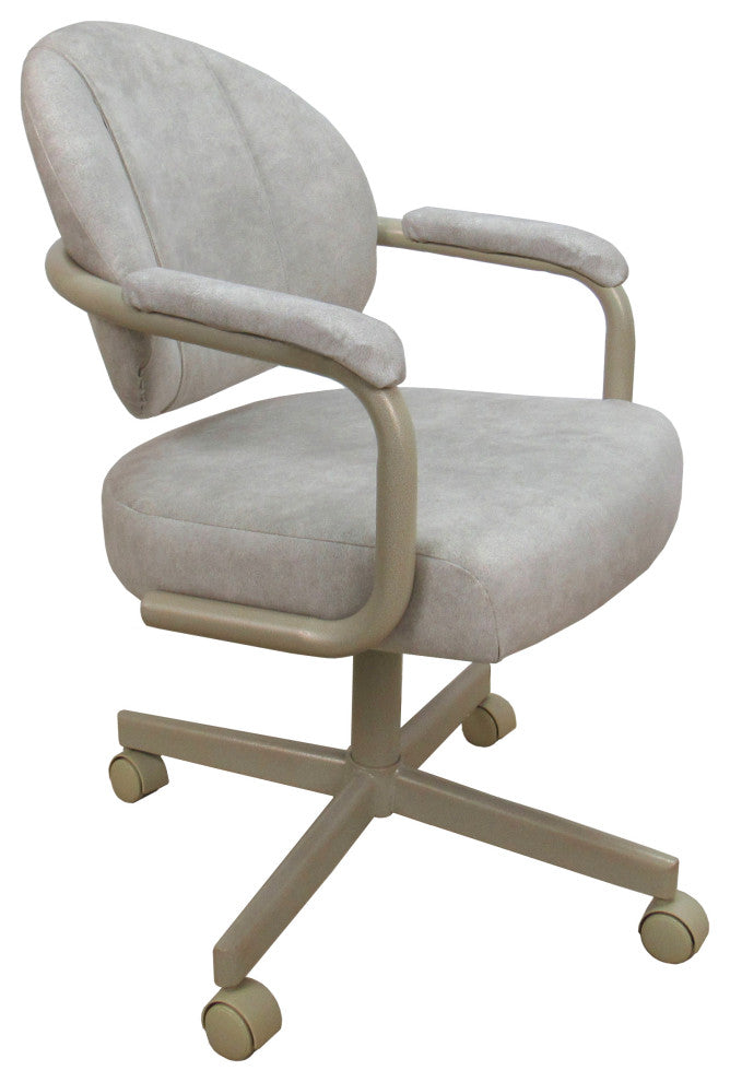 M-70 Caster Swivel Tilt Kitchen Chair with Wheels, Outlier Stucco - Beige